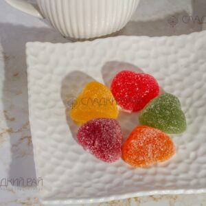 Мармелад желейный формовой с обсыпкой сахаром Мармеладный букет