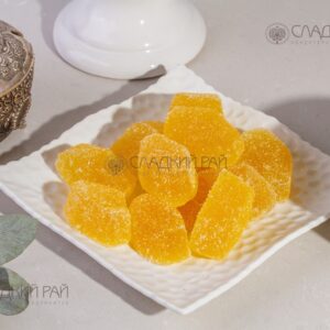 Мармелад желейный формовой с обсыпкой сахаром Сладкая геометрия со вкусом ананаса