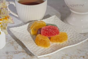 Мармелад желейный формовой с обсыпкой сахаром Сладкая геометрия микс