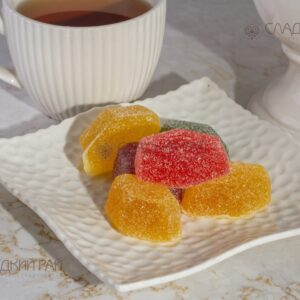 Мармелад желейный формовой с обсыпкой сахаром Сладкая геометрия микс