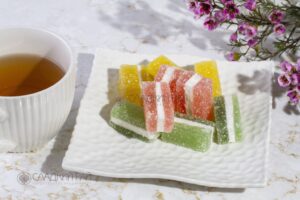 Мармелад желейный резаный с обсыпкой сахаром Три ноты