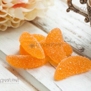 Мармелад желейный формовой с обсыпкой сахаром и яблочной кислотой Мандариновые дольки