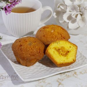 Кекс лимонный с апельсиновой начинкой