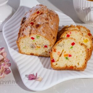 Кекс творожный с цукатами фас 0,3 кг