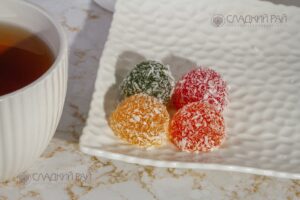 Мармелад желейный формовой с обсыпкой в кокосовой стружке Ягодные сласти